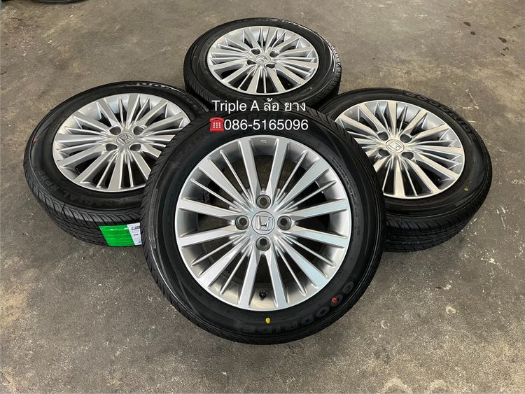 ✨ล้อแม็กป้ายแดง✨Honda City ขอบ 15 พร้อมยางใหม่💯185-60-15 Goodride🚩ปี 26🚩