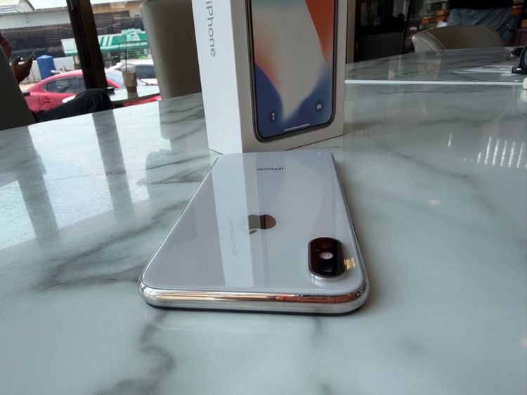 iPhone X สีขาว 256 GB ตัว Top เครื่องศูนย์ไทย โมเดล Th สภาพสวย สแกนใบหน้าปกติ รูปที่ 8
