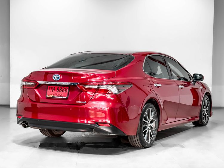 Toyota Camry 2021 2.5 HEV Premium Luxury Sedan ไฮบริด เกียร์อัตโนมัติ แดง รูปที่ 3