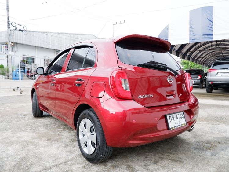Nissan March 2022 1.2 E Sedan เบนซิน ไม่ติดแก๊ส เกียร์อัตโนมัติ แดง รูปที่ 4