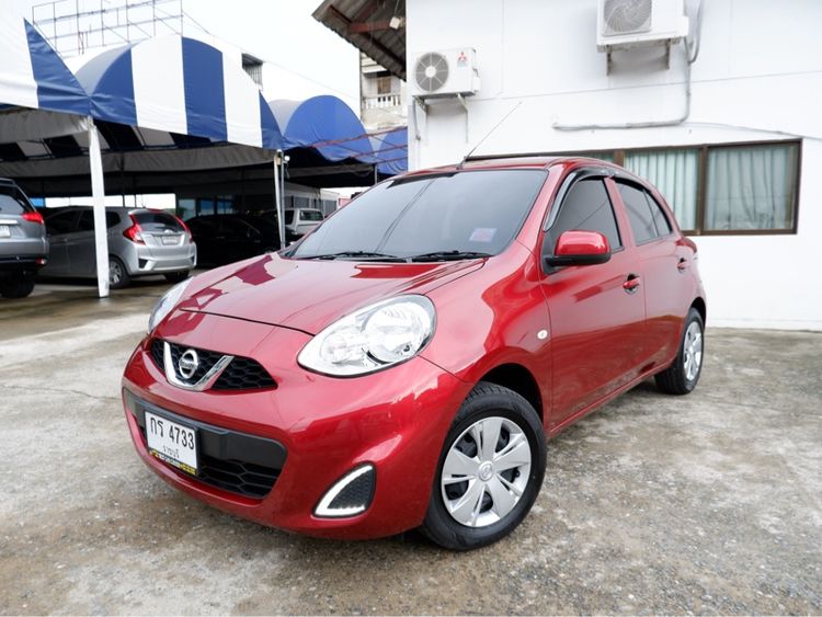 รถ Nissan March 1.2 E สี แดง