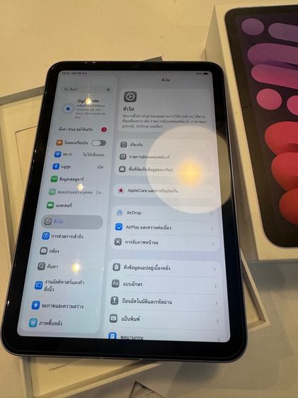 ขาย iPad mini 6 256g th cellular สุขภาพแบต 87 ครบกล่อง ราคา 12900 บาท  นัดรับกทม  