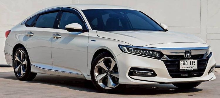 Honda Accord 2020 2.0 Hybrid Sedan ไฮบริด ไม่ติดแก๊ส เกียร์อัตโนมัติ ขาว รูปที่ 3