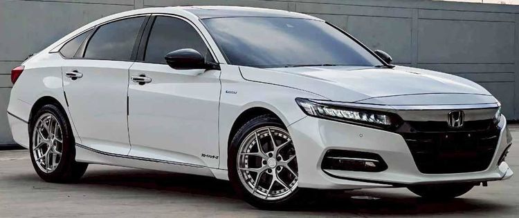 Honda Accord 2020 2.0 Hybrid Tech Sedan ไฮบริด ไม่ติดแก๊ส เกียร์อัตโนมัติ ขาว รูปที่ 3