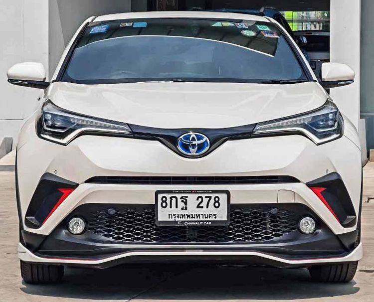 Toyota C-HR 2019 1.8 HV Mid Utility-car ไฮบริด เกียร์อัตโนมัติ ขาว รูปที่ 2