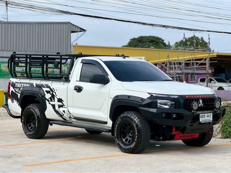 รถ Mitsubishi Triton All New 2.4 Pro 4WD Single Cab สี ขาว
