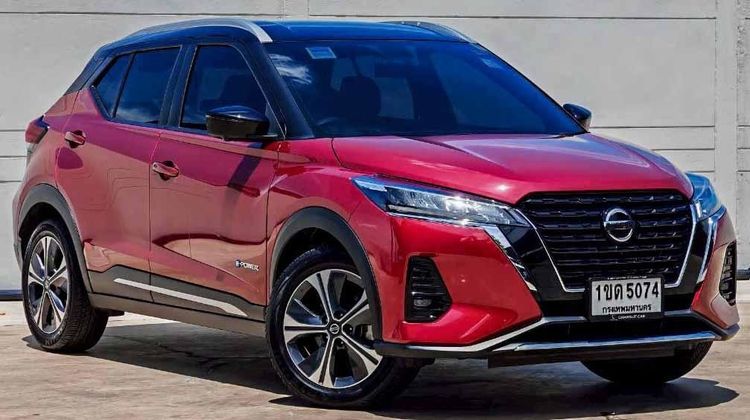 Nissan Kicks 2020 1.2 VL Sedan ไฮบริด ไม่ติดแก๊ส เกียร์อัตโนมัติ แดง รูปที่ 3