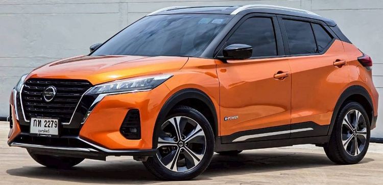 Nissan Kicks 2022 1.2 VL Sedan เบนซิน ไม่ติดแก๊ส เกียร์อัตโนมัติ ส้ม