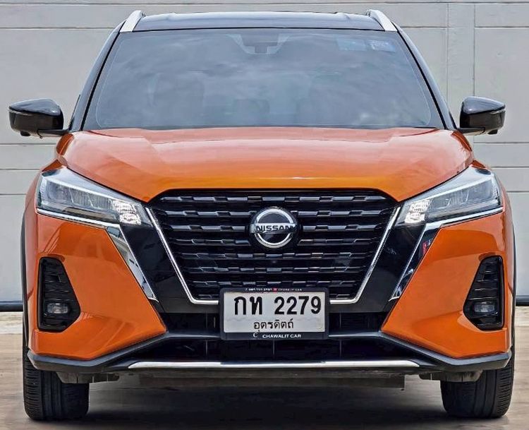 Nissan Kicks 2022 1.2 VL Sedan เบนซิน ไม่ติดแก๊ส เกียร์อัตโนมัติ ส้ม รูปที่ 2