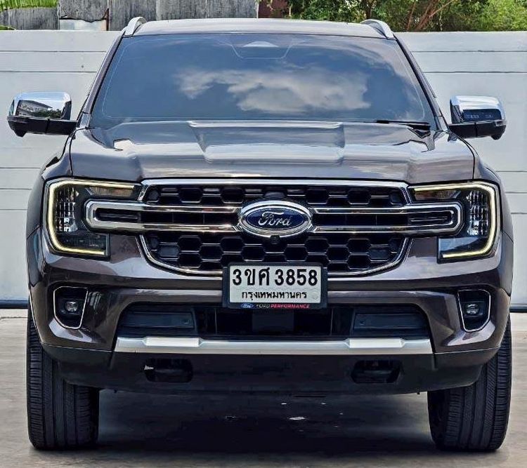 Ford Everest 2023 2.0 Bi-Turbo Titanium+ Utility-car ดีเซล ไม่ติดแก๊ส เกียร์อัตโนมัติ ดำ รูปที่ 2
