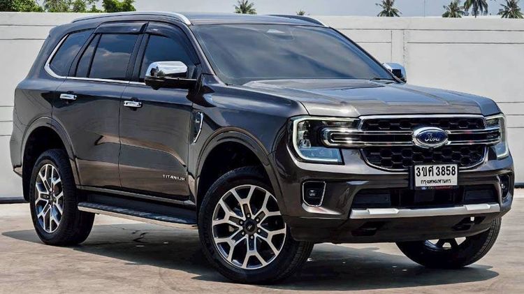 Ford Everest 2023 2.0 Bi-Turbo Titanium+ Utility-car ดีเซล ไม่ติดแก๊ส เกียร์อัตโนมัติ ดำ รูปที่ 3