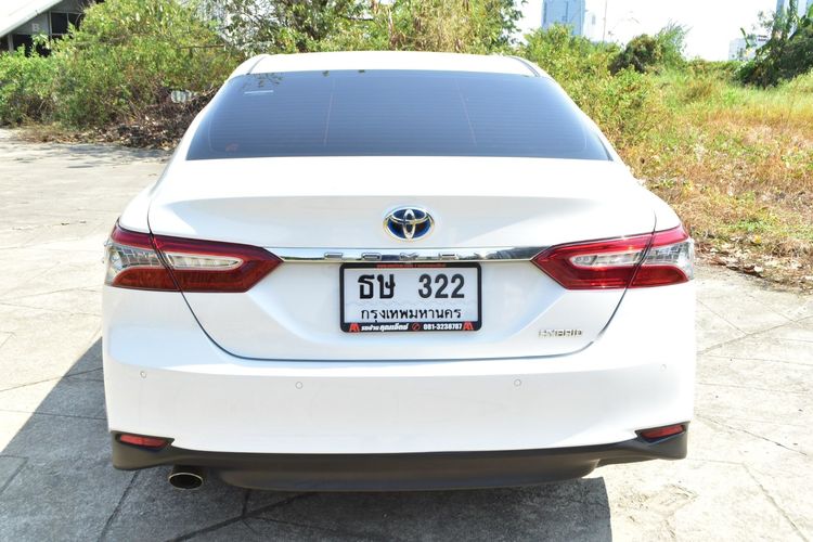 Toyota Camry 2019 2.5 HV Sedan ไฮบริด ไม่ติดแก๊ส เกียร์อัตโนมัติ ขาว รูปที่ 4