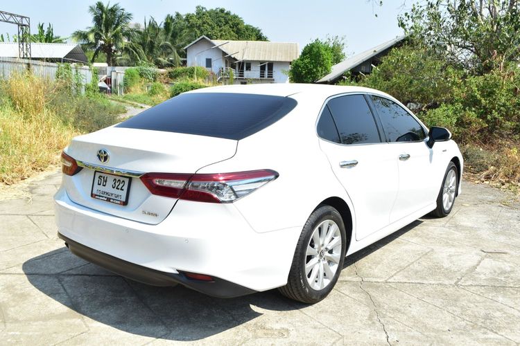 Toyota Camry 2019 2.5 HV Sedan ไฮบริด ไม่ติดแก๊ส เกียร์อัตโนมัติ ขาว รูปที่ 3