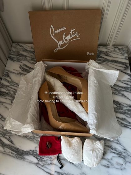 Used Christian Louboutin พื้นแดงในตำนาน 4 นิ้ว รูปที่ 8