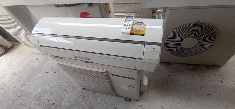 แอร์ panasonic ขนาด 24,000 btu เบอร์ 5 น้ำยา 32 สภาพดีประกันทุกชิ้นส่วน 1 ปีฟรีค่าติดตั้ง