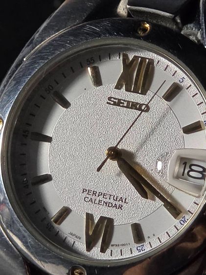 นาฬิกา Seiko Perpetual Calendar White Dial BoySize รูปที่ 2