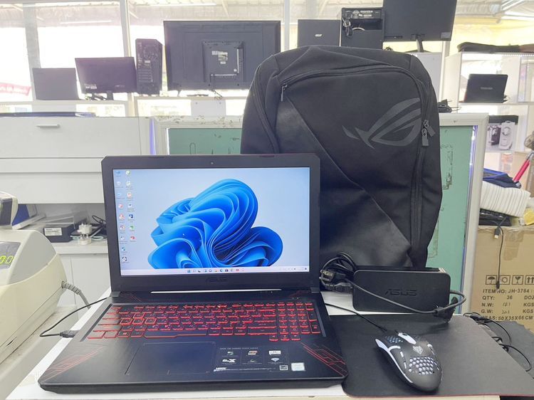 วินโดว์ 8 กิกะไบต์ HDMI Asus TUF gaming FX 504 สภาพสวย แบตนาน เล่นเกมส์ ใช้งานได้ดี ราคาถูกใจ