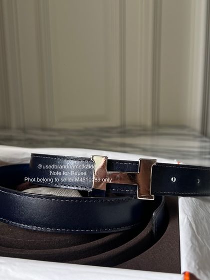 เข็มขัด Hermes H Belt 24 mm Reversible Size 75