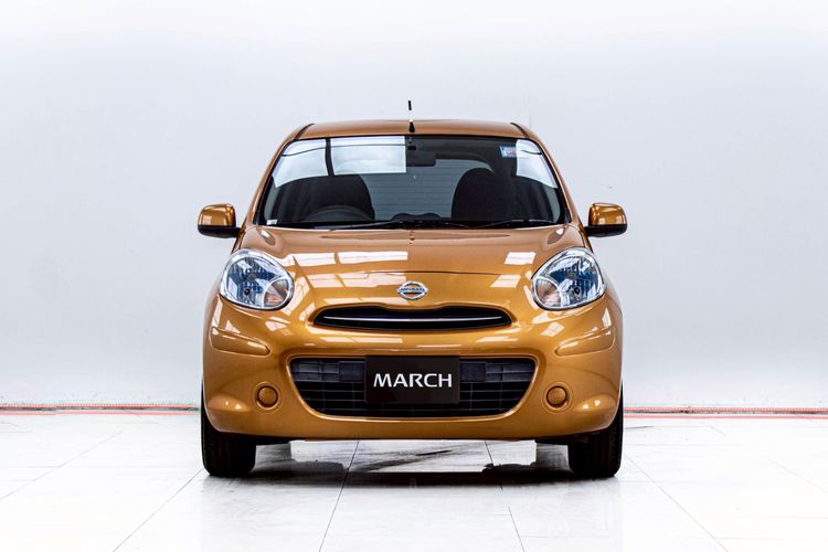 Nissan March 2012 1.2 E Sedan เบนซิน ไม่ติดแก๊ส เกียร์อัตโนมัติ ส้ม รูปที่ 4