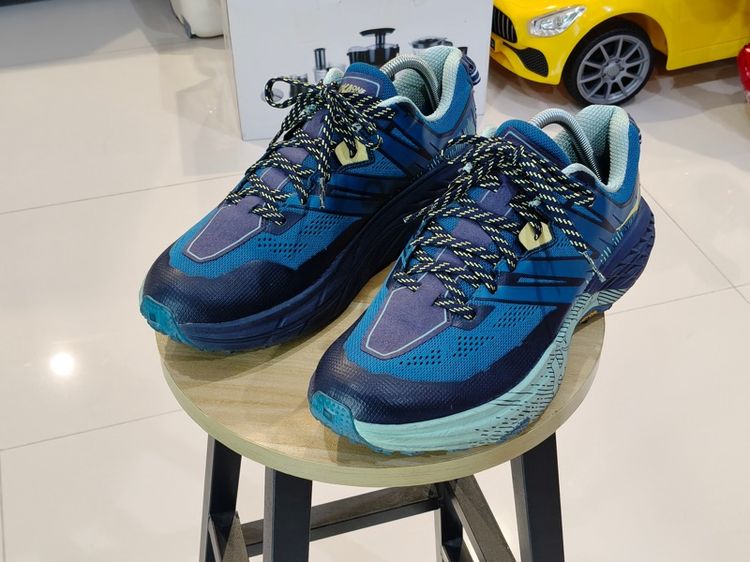 น้ำเงิน ผ้าใบ รองเท้าผ้าใบ รองเท้ามือสอง hoka  Speedgoat 3 ขนาด เบอร์ 44 us 11 Uk 9.5 ยาว 280