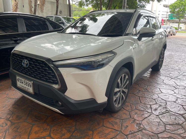 Toyota Corolla Cross 2023 1.8 HEV Premium Utility-car เบนซิน ไม่ติดแก๊ส เกียร์อัตโนมัติ ขาว รูปที่ 3