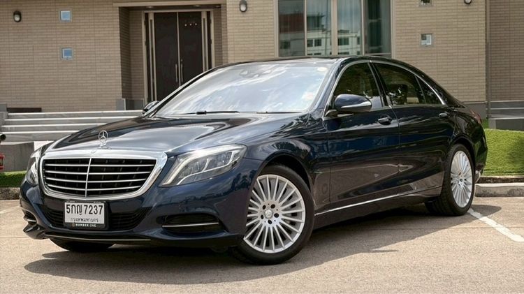 Mercedes-Benz S-Class 2016 S500 Sedan ปลั๊กอินไฮบริด (PHEV) เกียร์อัตโนมัติ น้ำเงิน