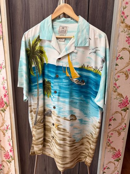 Shirt Hawaii Boat Blue