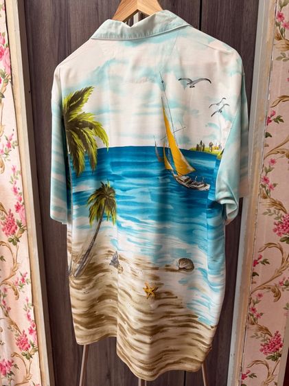 Shirt Hawaii Boat Blue รูปที่ 2