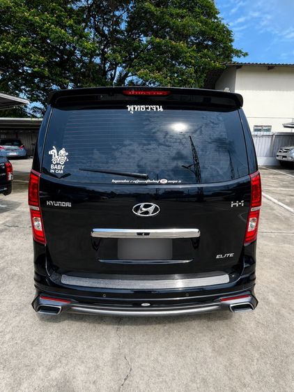 Hyundai H-1  2021 2.5 Elite Van ดีเซล ไม่ติดแก๊ส เกียร์อัตโนมัติ ดำ รูปที่ 3