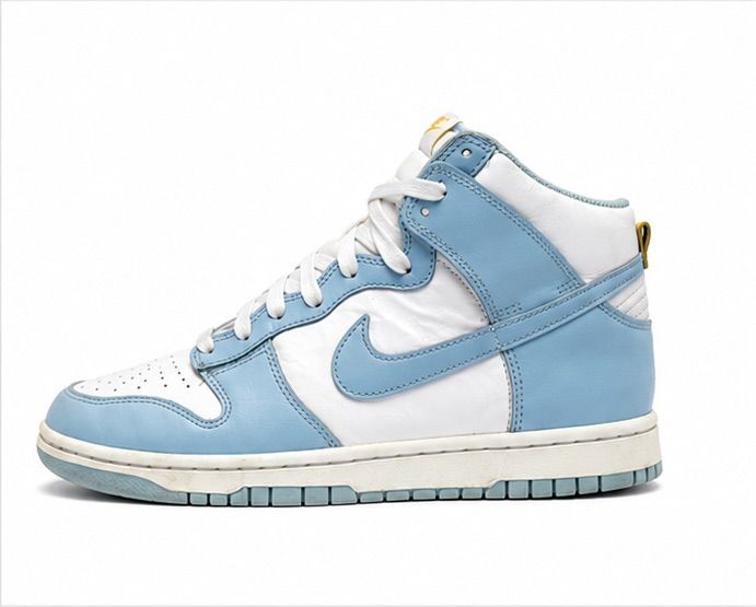 ฟ้า หนังสังเคราะห์ รองเท้าหนังทั่วไป UK 8 | EU 42 | US 9.5 รองเท้า Nike Dunk High รุ่น Blue Chill