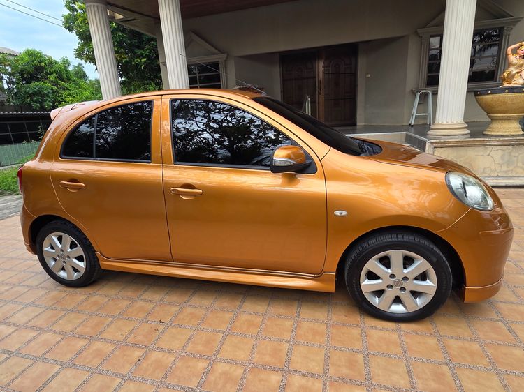 Nissan March 2010 1.2 E Sedan เบนซิน ไม่ติดแก๊ส เกียร์อัตโนมัติ ส้ม รูปที่ 2