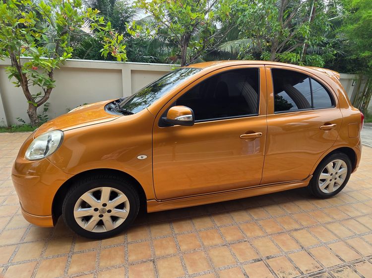 Nissan March 2010 1.2 E Sedan เบนซิน ไม่ติดแก๊ส เกียร์อัตโนมัติ ส้ม รูปที่ 3