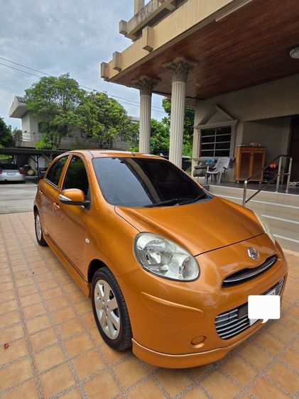 Nissan March 2010 1.2 E Sedan เบนซิน ไม่ติดแก๊ส เกียร์อัตโนมัติ ส้ม รูปที่ 4