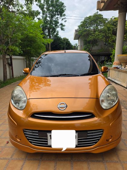 Nissan March 2010 1.2 E Sedan เบนซิน ไม่ติดแก๊ส เกียร์อัตโนมัติ ส้ม