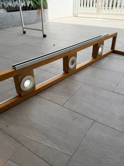 ตู้โชว์เครื่องประดับ ขนาด 0.6x1.5 เมตร พร้อมรางไฟ led และขาไฟถอดประกอบได้ มีล้ รูปที่ 5