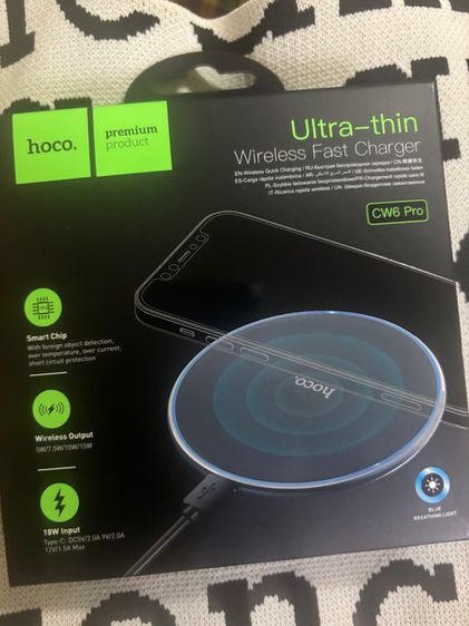 ขาย Hoco Ultra thin wireless fast Charger