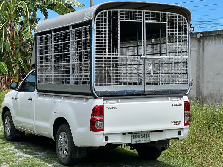 Toyota Hilux Vigo 2015 2.5 J Pickup ดีเซล ไม่ติดแก๊ส เกียร์ธรรมดา ขาว รูปที่ 4