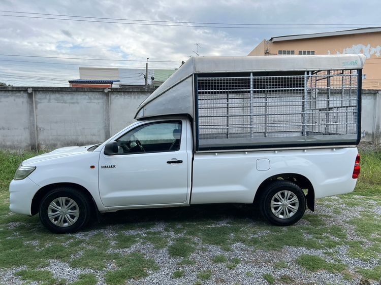 Toyota Hilux Vigo 2015 2.5 J Pickup ดีเซล ไม่ติดแก๊ส เกียร์ธรรมดา ขาว รูปที่ 3