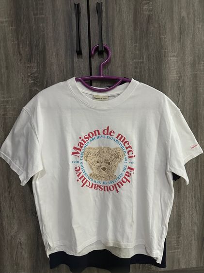 แขนสั้น EU 40 เสื้อเชิ้ตและเสื้อผู้หญิง อื่นๆ เสื้อ maison สีขาว มือสอง