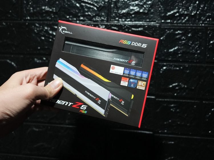ขายต่อแรม G.Skill Trident Z5 RGB Black DDR5 7200MTs 32GB (2x16GB) มือหนึ่ง