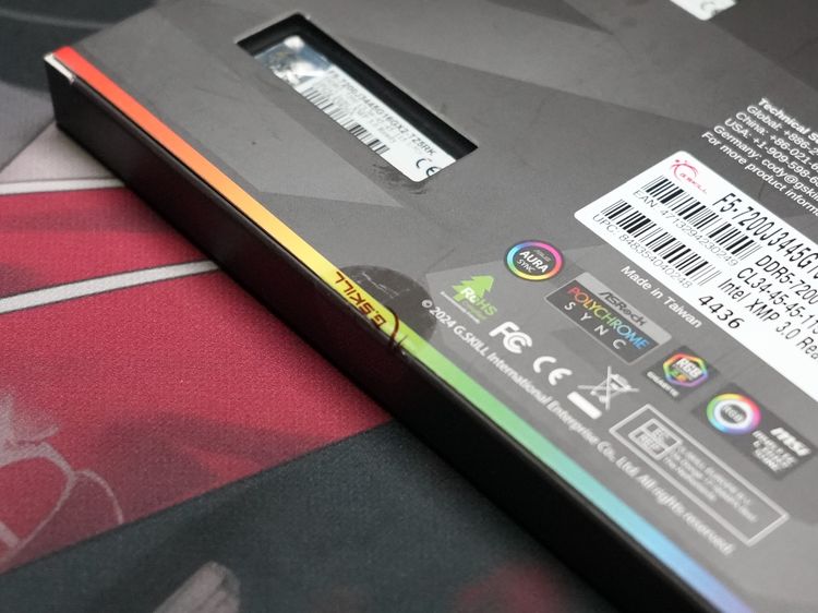 ขายต่อแรม G.Skill Trident Z5 RGB Black DDR5 7200MTs 32GB (2x16GB) มือหนึ่ง รูปที่ 5
