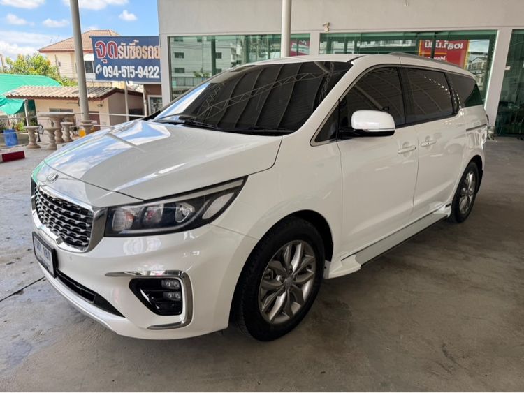 Kia Grand Carnival 2020 2.2 EX Van ดีเซล ไม่ติดแก๊ส เกียร์อัตโนมัติ ขาว รูปที่ 4