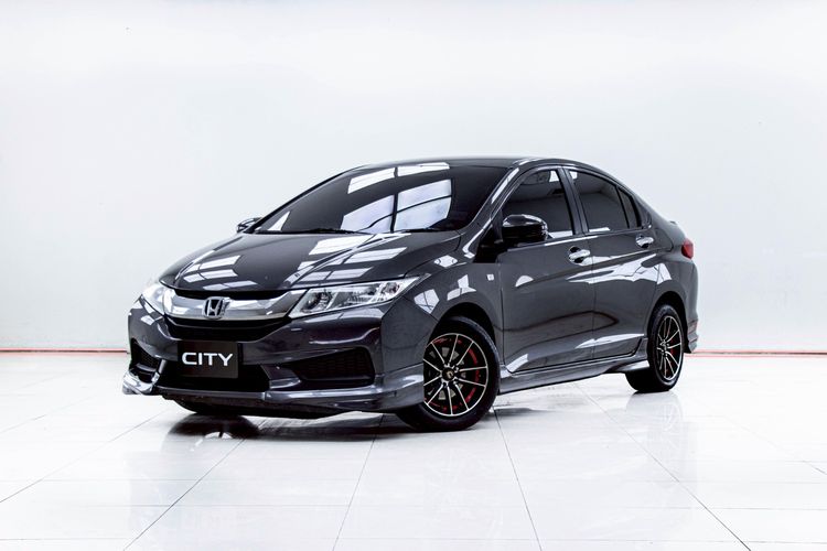 Honda City 2016 1.5 V Plus i-VTEC Sedan เบนซิน ไม่ติดแก๊ส เกียร์อัตโนมัติ เทา