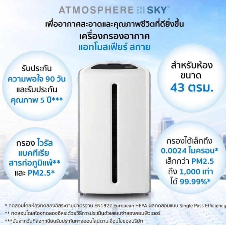 เครื่องฟอกอากาศ Amway Atmosphere Sky ของแท้  รูปที่ 2