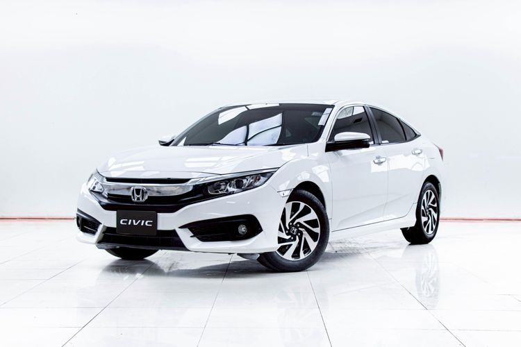 Honda Civic 2017 1.8 EL i-VTEC Sedan เบนซิน ไม่ติดแก๊ส เกียร์อัตโนมัติ ขาว