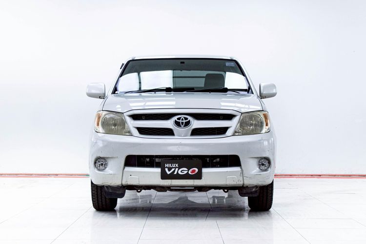 Toyota Hilux Vigo 2007 2.5 J Pickup ดีเซล ไม่ติดแก๊ส เกียร์ธรรมดา เทา รูปที่ 4