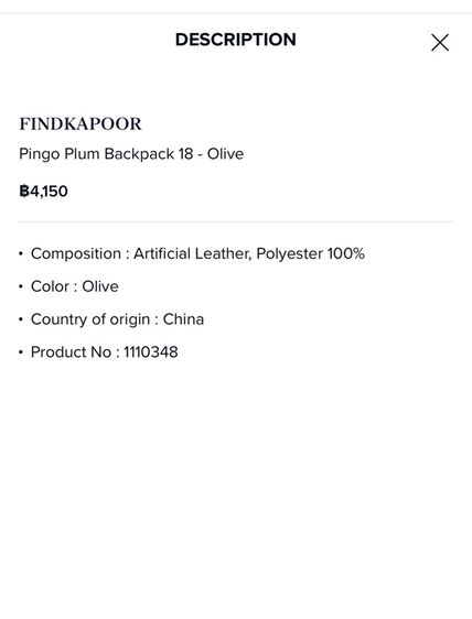 กระเป๋า Find Kapoor  รูปที่ 8