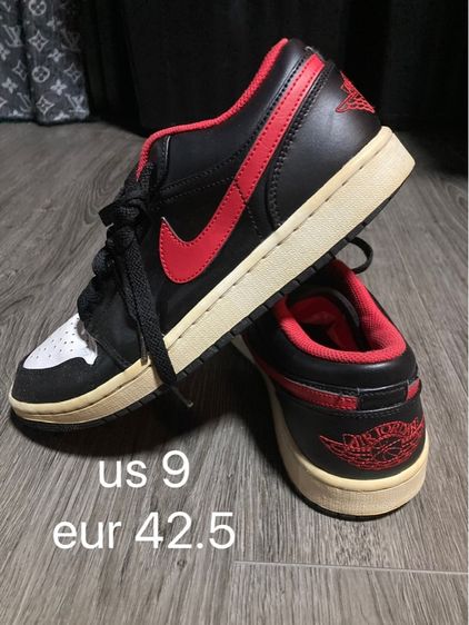 ดำ หนังสังเคราะห์ รองเท้าผ้าใบ UK 8.5 | EU 42 2/3 | US 9 รองเท้า nike jordan