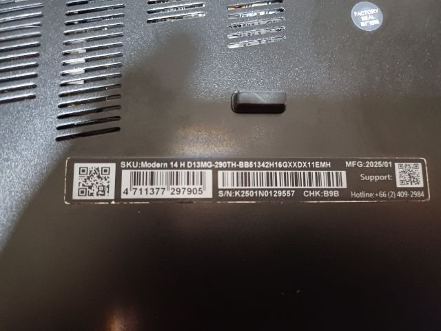 (9500)NB-:MSI:Modern 14 H D13MG-290TH