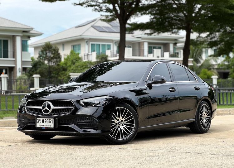 Mercedes-Benz C-Class 2022 C220 Sedan ดีเซล ไม่ติดแก๊ส เกียร์อัตโนมัติ ดำ